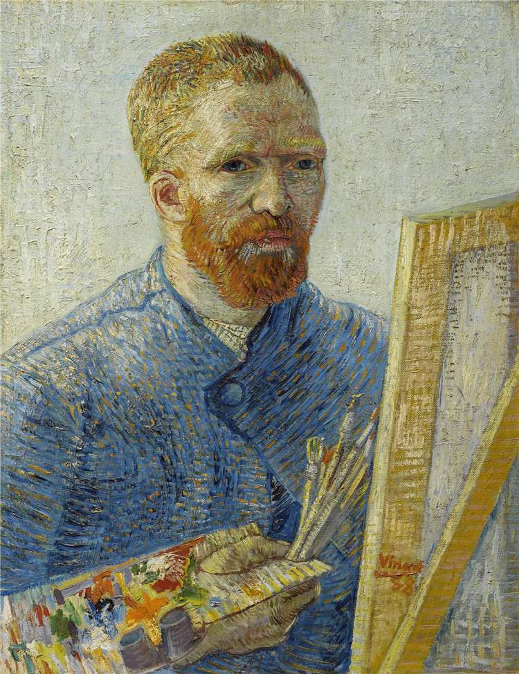 Self-Portrait In Front Of The Easel Van Gogh Oil Painting